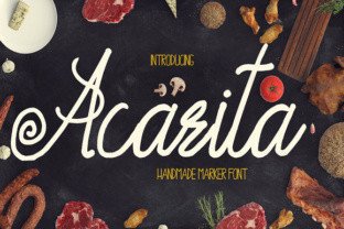 Acarita Font: Elevating Campaign Visuals with Handmade Style