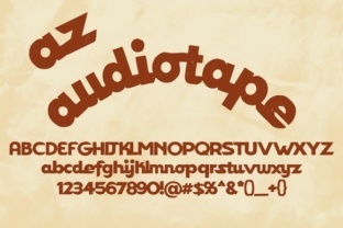 AZ Audiotape Font Review: Retro Display Type for Branding