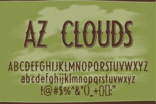 AZ Clouds Font: Clean Branding for Small Business