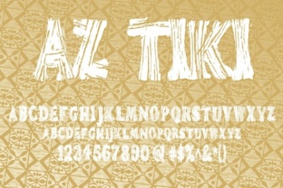 AZ Tiki Font: Retro Polynesian Style for Craft Projects