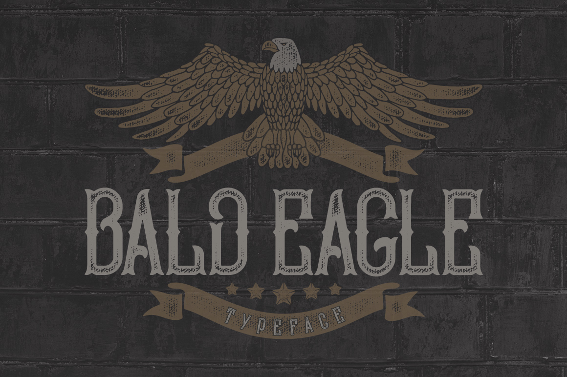 Bald Eagle Font: Vintage Branding for Small Business