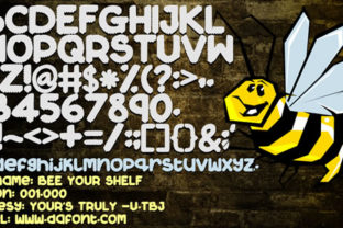 Bee Your Shelf Font for Editorial Design