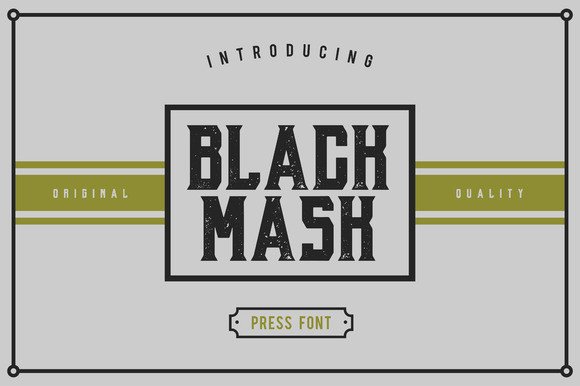 Black Mask Font: A Designer’s Take on Vintage Branding