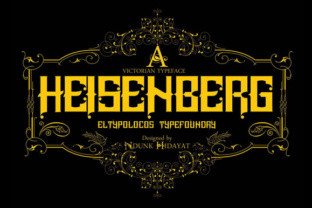 Heisenberg Font: Victorian Charm for Handmade Labels