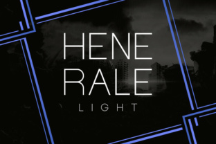 Henerale Light Font: A Display Typeface for Campaigns