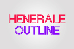 Henerale Outline Font: A Web Designer’s Layout Test