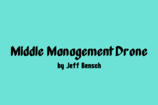 Middle Management Drone Font for Creative Craft Projects