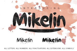 Mikelin Font: Elevate Digital Campaigns with Brush Typography