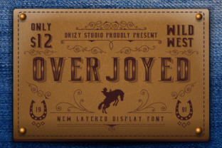 Overjoyed Font: A Layered Display Typeface for Editorial Design