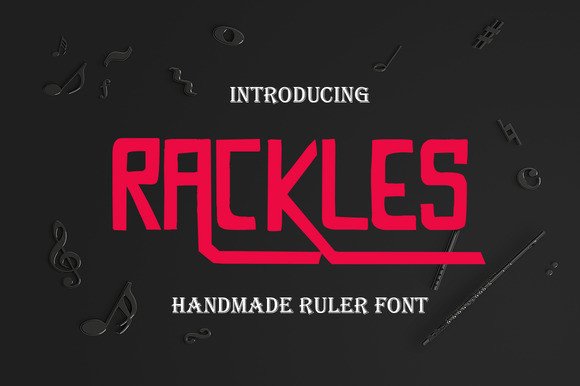 Rackless Font: Handmade Display Type for Campaigns