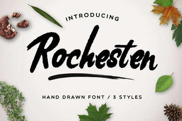 Rochesten Font: Nature-Inspired Display Typography