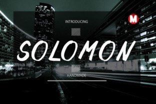 Solomon Font: A Modern Typeface for Editorial Design