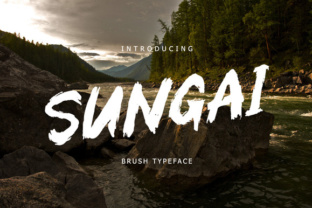 Sungai Brush Font: Bold Display Typography for Digital Campaigns
