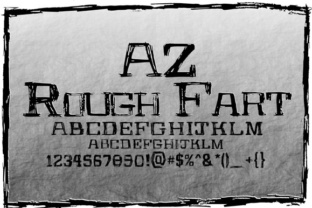 Testing AZ Rough Fart Font in Web Design Layouts