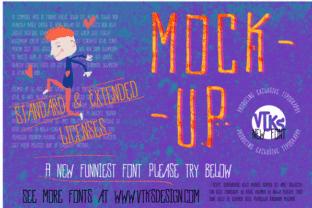 VTKS MockUp Font: A Display Typeface for Campaigns