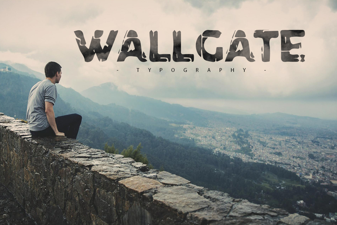 Wallgate Font: Textured Branding for Small Business