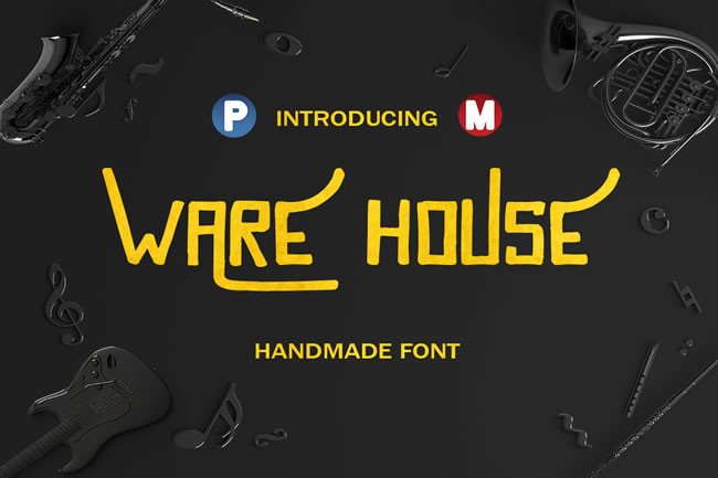 Ware House Font Review: Playful Display Type for Branding
